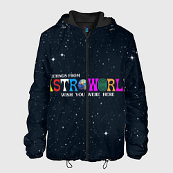 Куртка с капюшоном мужская Astroworld, цвет: 3D-черный