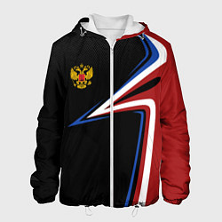 Куртка с капюшоном мужская РОССИЯ RUSSIA UNIFORM, цвет: 3D-белый