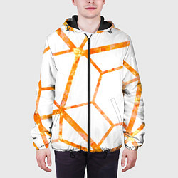 Куртка с капюшоном мужская Hexagon, цвет: 3D-черный — фото 2