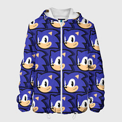 Куртка с капюшоном мужская Sonic pattern, цвет: 3D-белый