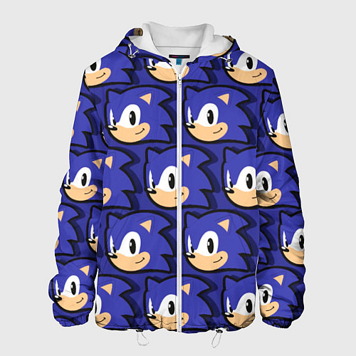 Мужская куртка Sonic pattern / 3D-Белый – фото 1