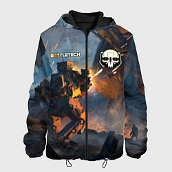 Куртка с капюшоном мужская Battletech warrior, цвет: 3D-черный