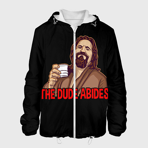 Мужская куртка The Dude Abides Lebowski / 3D-Белый – фото 1