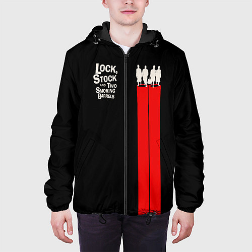 Мужская куртка Lock, Stock and Two Smoking Barrels / 3D-Черный – фото 3