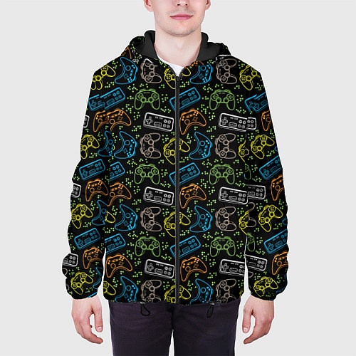 Мужская куртка Геймер / 3D-Черный – фото 3