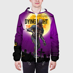 Куртка с капюшоном мужская Dying light зомби, цвет: 3D-белый — фото 2