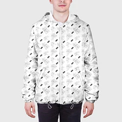 Куртка с капюшоном мужская JUDO, цвет: 3D-белый — фото 2