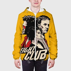 Куртка с капюшоном мужская Бойцовский Клуб Три личности, цвет: 3D-белый — фото 2