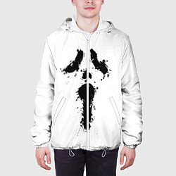Куртка с капюшоном мужская Крик - Ghost Face, цвет: 3D-белый — фото 2