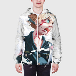 Куртка с капюшоном мужская Токийские Мстители, цвет: 3D-белый — фото 2