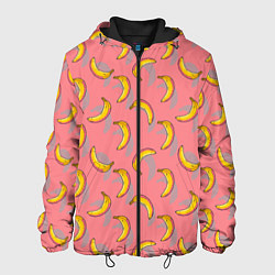 Куртка с капюшоном мужская Банановое лето, цвет: 3D-черный