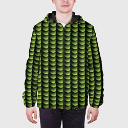 Куртка с капюшоном мужская Digital bamboo, цвет: 3D-черный — фото 2