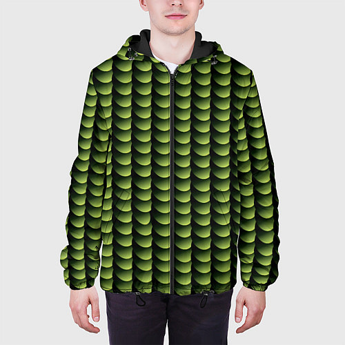 Мужская куртка Digital bamboo / 3D-Черный – фото 3
