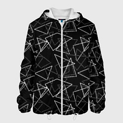 Мужская куртка Черно-белый геометрический