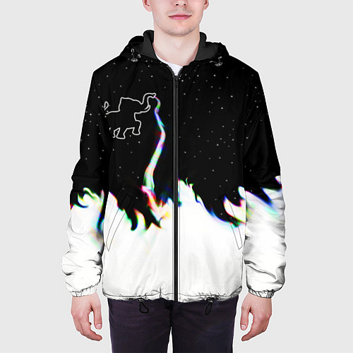 Мужская куртка Затерянный в космосе / 3D-Черный – фото 3