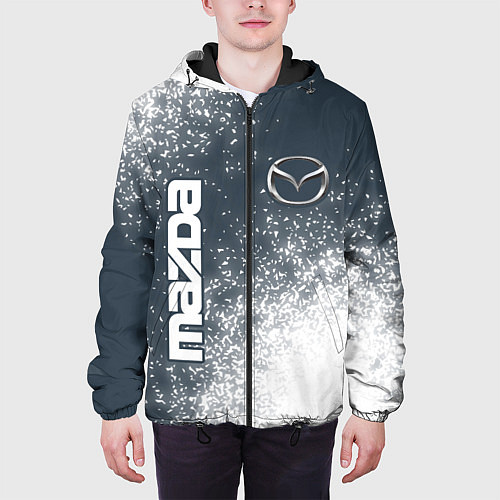Мужская куртка Мазда - Спрей / 3D-Черный – фото 3