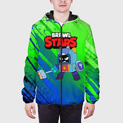 Куртка с капюшоном мужская Ash Brawl Stars Эш, цвет: 3D-черный — фото 2