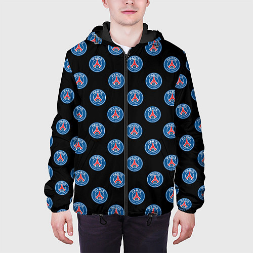 Мужская куртка ПСЖ ПАТТЕРН PSG PATTERN / 3D-Черный – фото 3