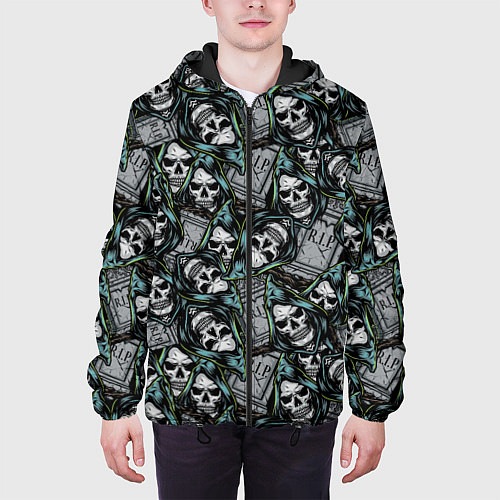 Мужская куртка Смерть / 3D-Черный – фото 3