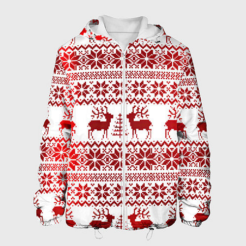 Мужская куртка Зимний лес / 3D-Белый – фото 1