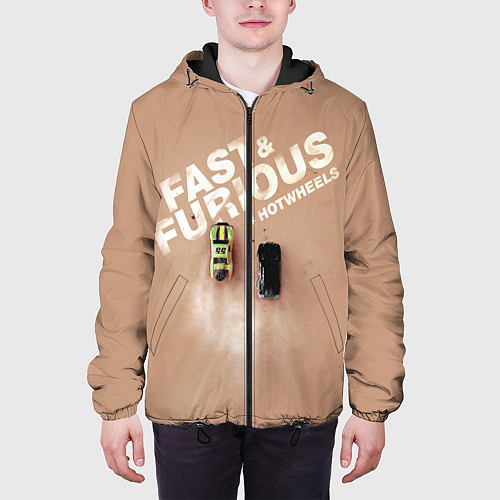 Мужская куртка Hot Wheels Хот Вилс / 3D-Черный – фото 3