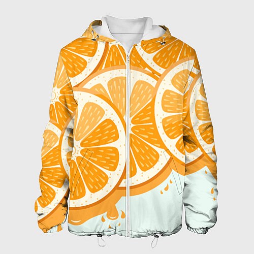 Мужская куртка АПЕЛЬСИН ORANGE / 3D-Белый – фото 1