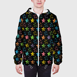 Куртка с капюшоном мужская Парад звезд, цвет: 3D-белый — фото 2