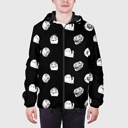 Куртка с капюшоном мужская Trollolo, цвет: 3D-черный — фото 2