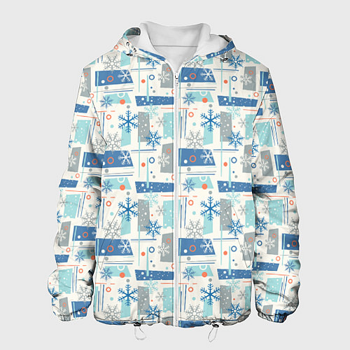 Мужская куртка Зимний Дизайн / 3D-Белый – фото 1