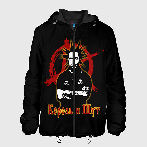 Мужская куртка Король и Шут анархия / 3D-Черный – фото 1