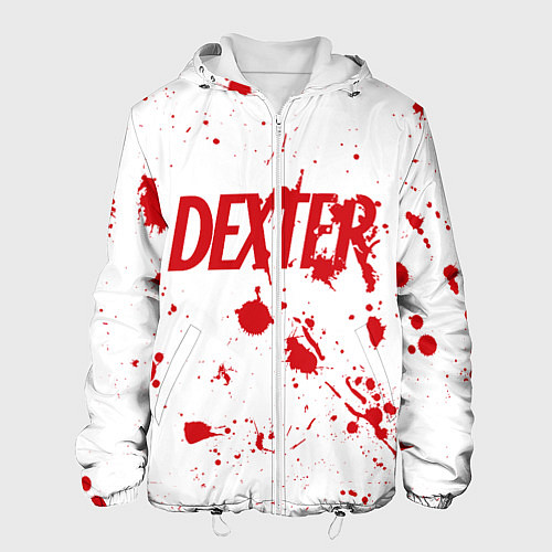 Мужская куртка Dexter logo Декстер брызги крови / 3D-Белый – фото 1