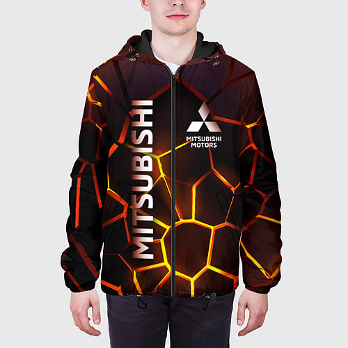 Мужская куртка Митсубиси подсветка 3D плит / 3D-Черный – фото 3