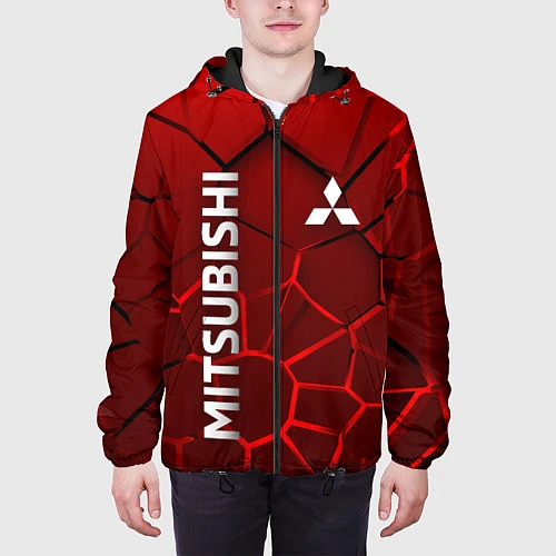 Мужская куртка Митсубиси 3D плиты / 3D-Черный – фото 3