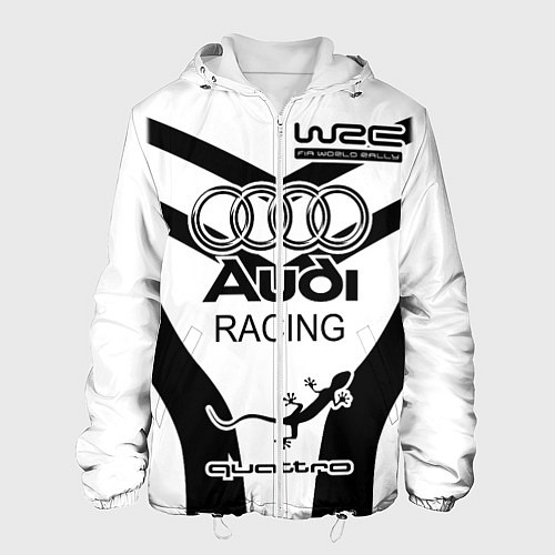 Мужская куртка Audi Quattro / 3D-Белый – фото 1