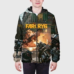 Куртка с капюшоном мужская Far Cry 6 gameplay art, цвет: 3D-черный — фото 2