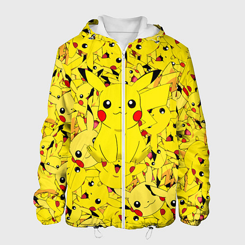 Мужская куртка ПИКАЧУ ПОКЕМОН PIKA PIKA / 3D-Белый – фото 1