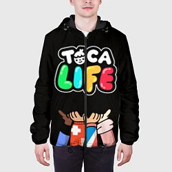 Куртка с капюшоном мужская Toca Life: Friends, цвет: 3D-черный — фото 2