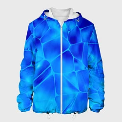 Куртка с капюшоном мужская Ice Under Water, цвет: 3D-белый