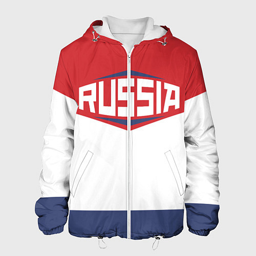 Мужская куртка Russia / 3D-Белый – фото 1