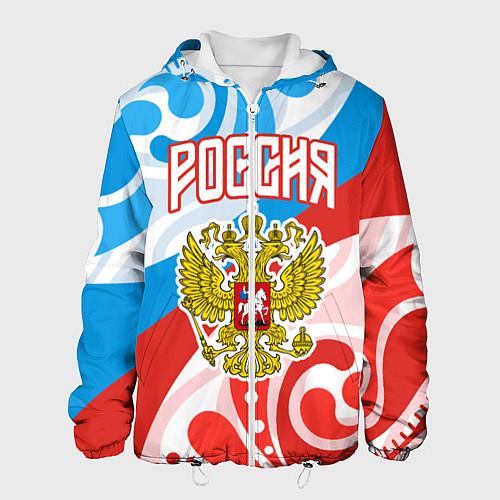 Мужская куртка Россия! Герб / 3D-Белый – фото 1