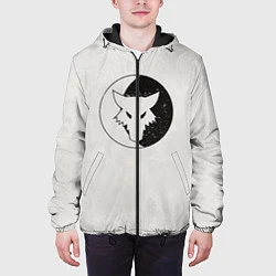 Куртка с капюшоном мужская Лунные волки ранний лого цвет легиона, цвет: 3D-черный — фото 2
