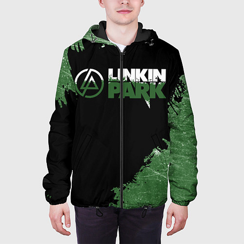 Мужская куртка Линкин Парк в стиле Гранж Linkin Park / 3D-Черный – фото 3