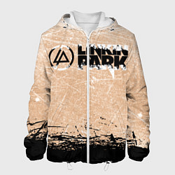 Куртка с капюшоном мужская Linkin Park Рок Группа Линкин Парк, цвет: 3D-белый
