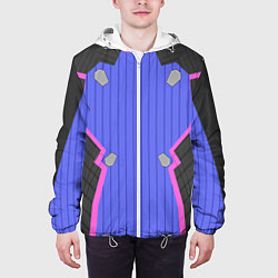 Куртка с капюшоном мужская НЕОНОВЫЙ КОСТЮМ БРОНЯ УНИСЕКС, цвет: 3D-белый — фото 2
