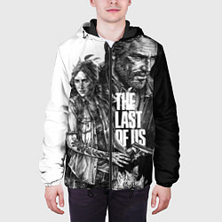 Куртка с капюшоном мужская THE LAST OF US ЧЁРНО БЕЛЫЙ, цвет: 3D-черный — фото 2