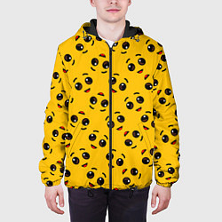 Куртка с капюшоном мужская FORTNITE BANANA FACE PATTERN ФОРТНАЙТ ЛИЦО БАНАНА, цвет: 3D-черный — фото 2