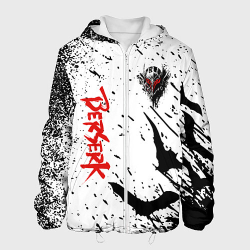 Мужская куртка Берсерк: Гранж / 3D-Белый – фото 1