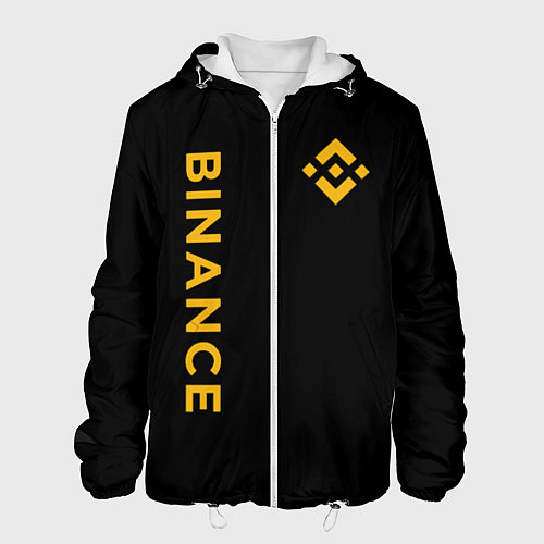 Мужская куртка БИНАНС ЛОГО КАРБОН BINANCE LOGO / 3D-Белый – фото 1