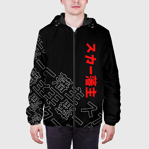 Мужская куртка SCARLXRD JAPAN STYLE ИЕРОГЛИФЫ / 3D-Черный – фото 3