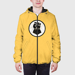 Куртка с капюшоном мужская Имперские кулаки цвет легиона 7, цвет: 3D-черный — фото 2